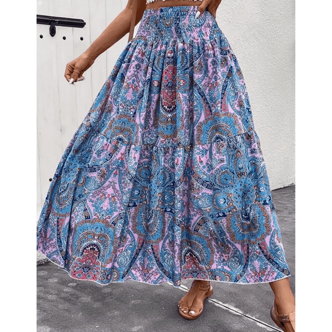 Stijlvolle Casual Maxi-Rok met Print voor Dames