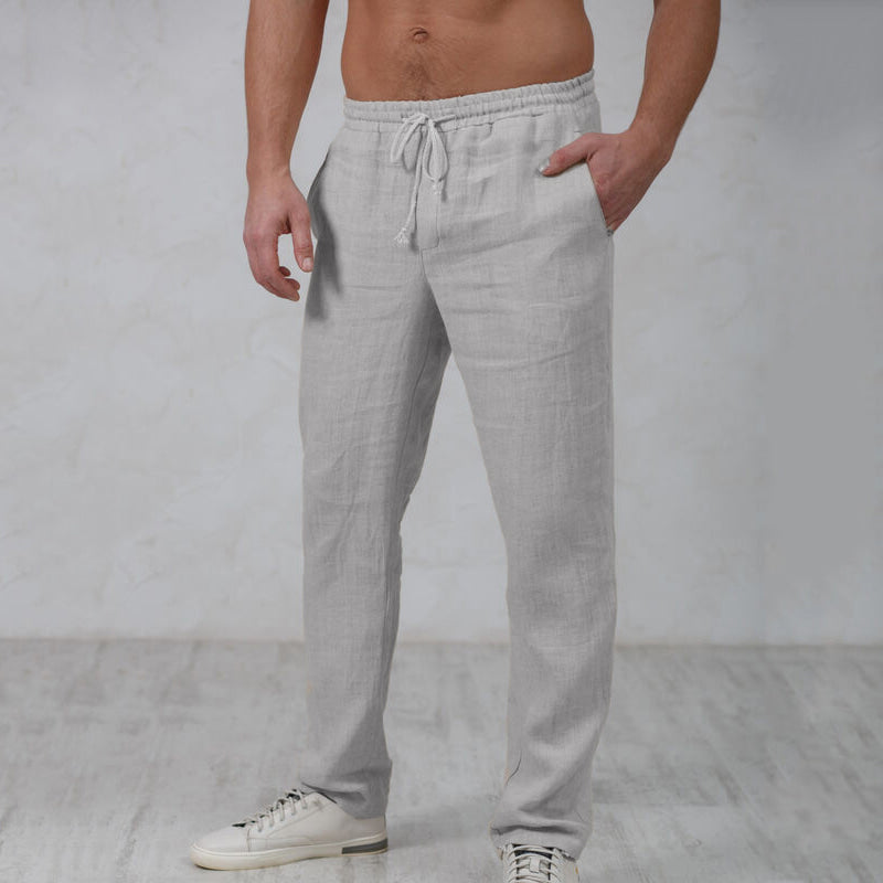 Elegante linnen joggingbroek voor heren