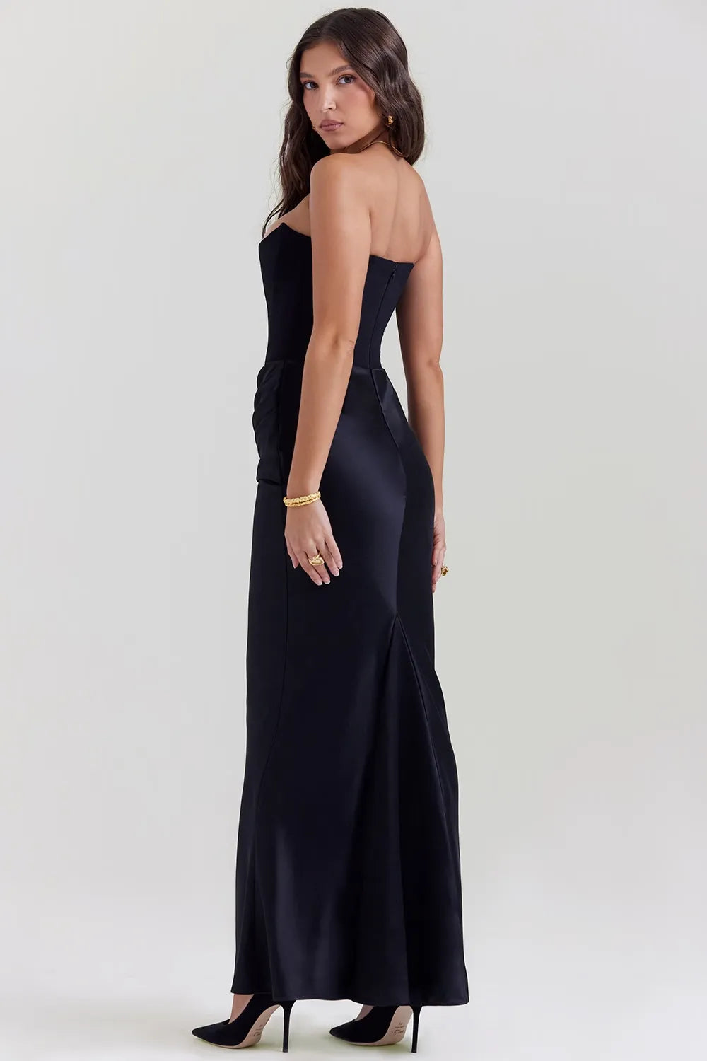 Rosalind Maxi Jurk - Zwart