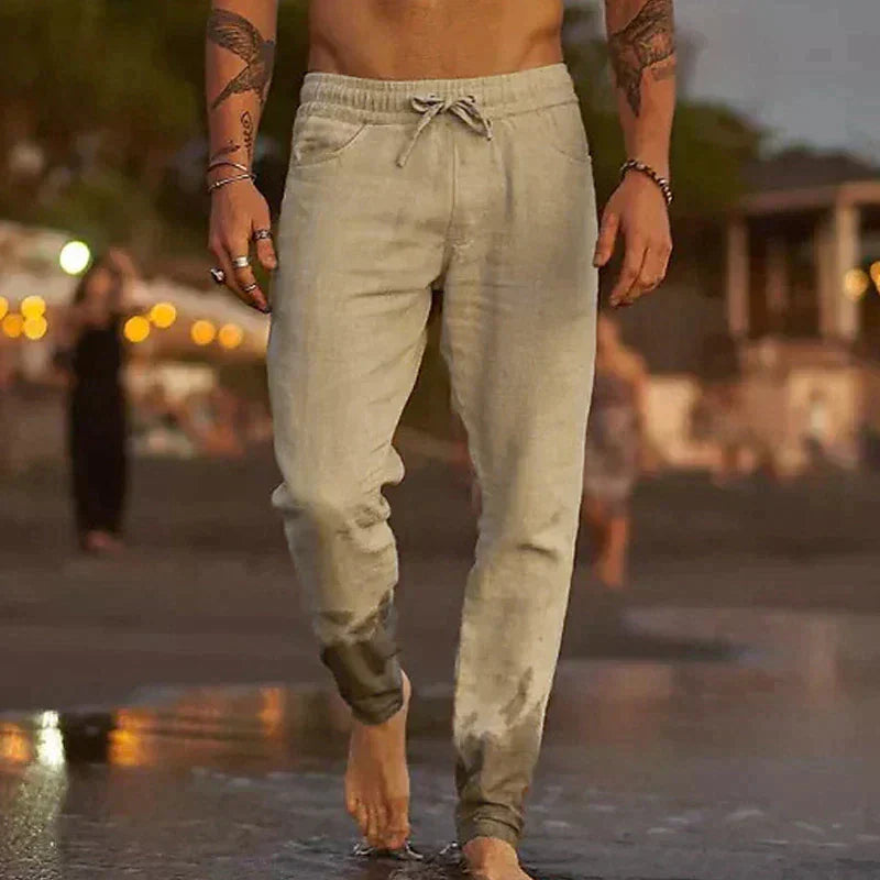 Comfortabele & Casual Linnen Broek voor Heren