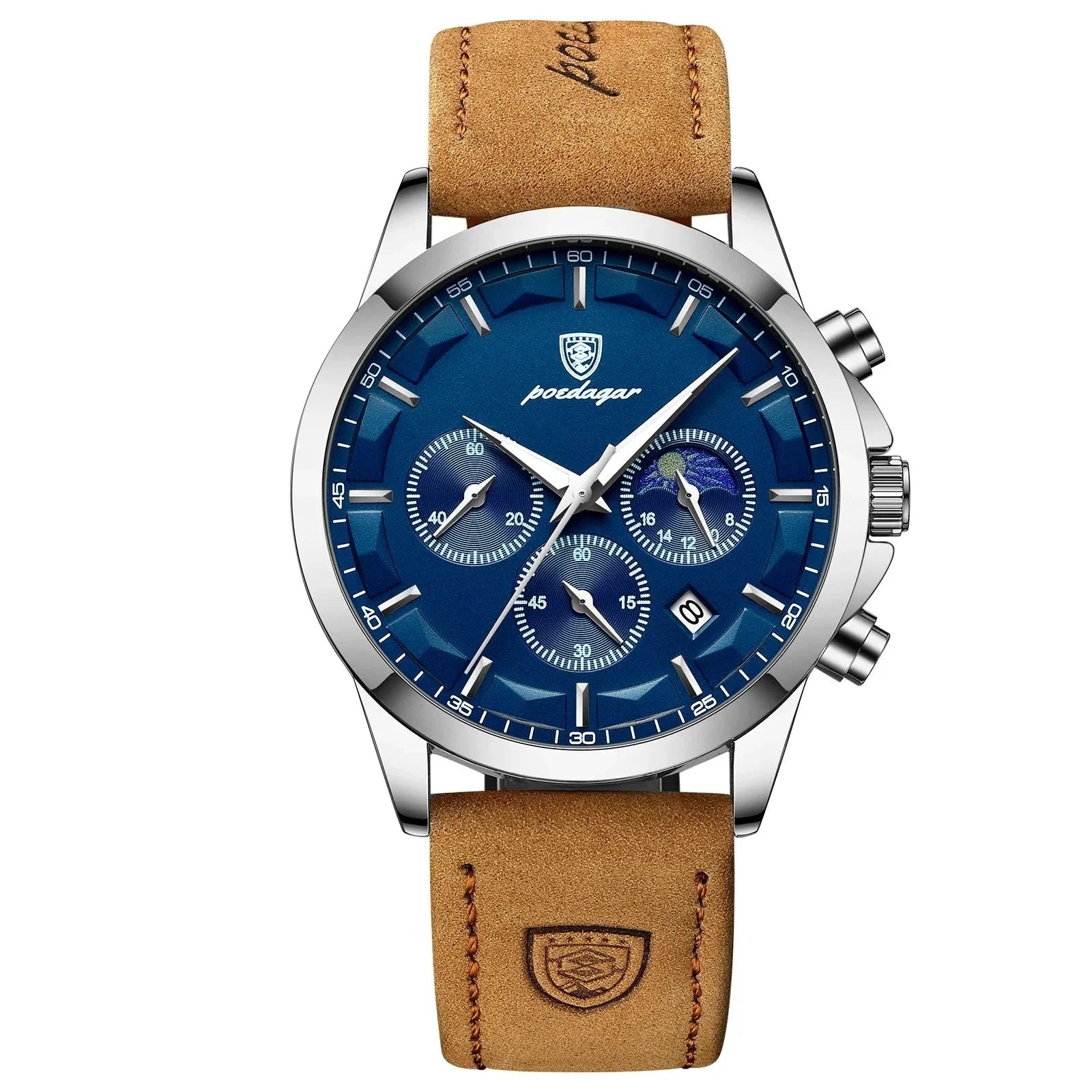 Elegant Arcturys Inn leren horloge voor heren