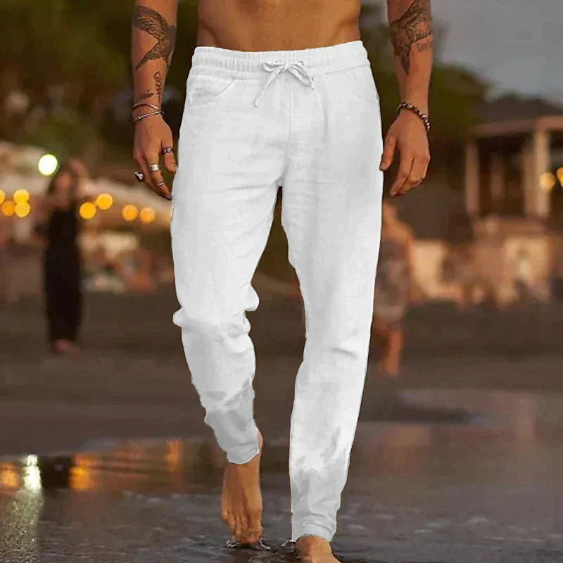 Comfortabele & Casual Linnen Broek voor Heren