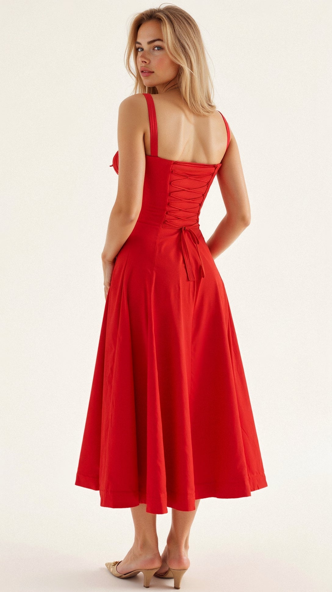 Bustier Jurk met Geaccentueerde Taille – Chic en Modern