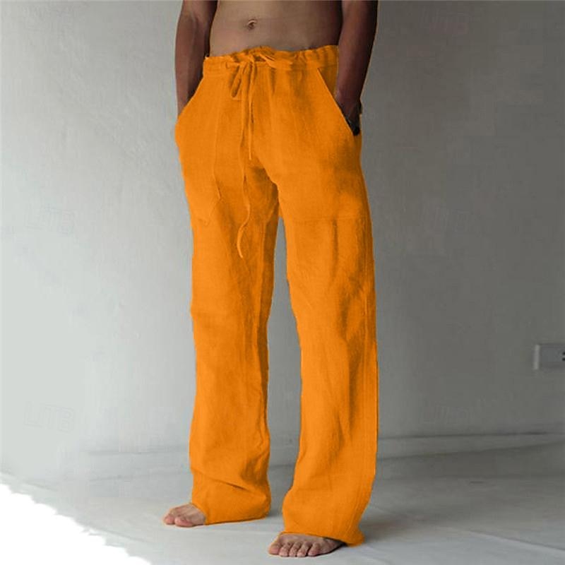 Relaxte Fit Leren Broek voor Heren