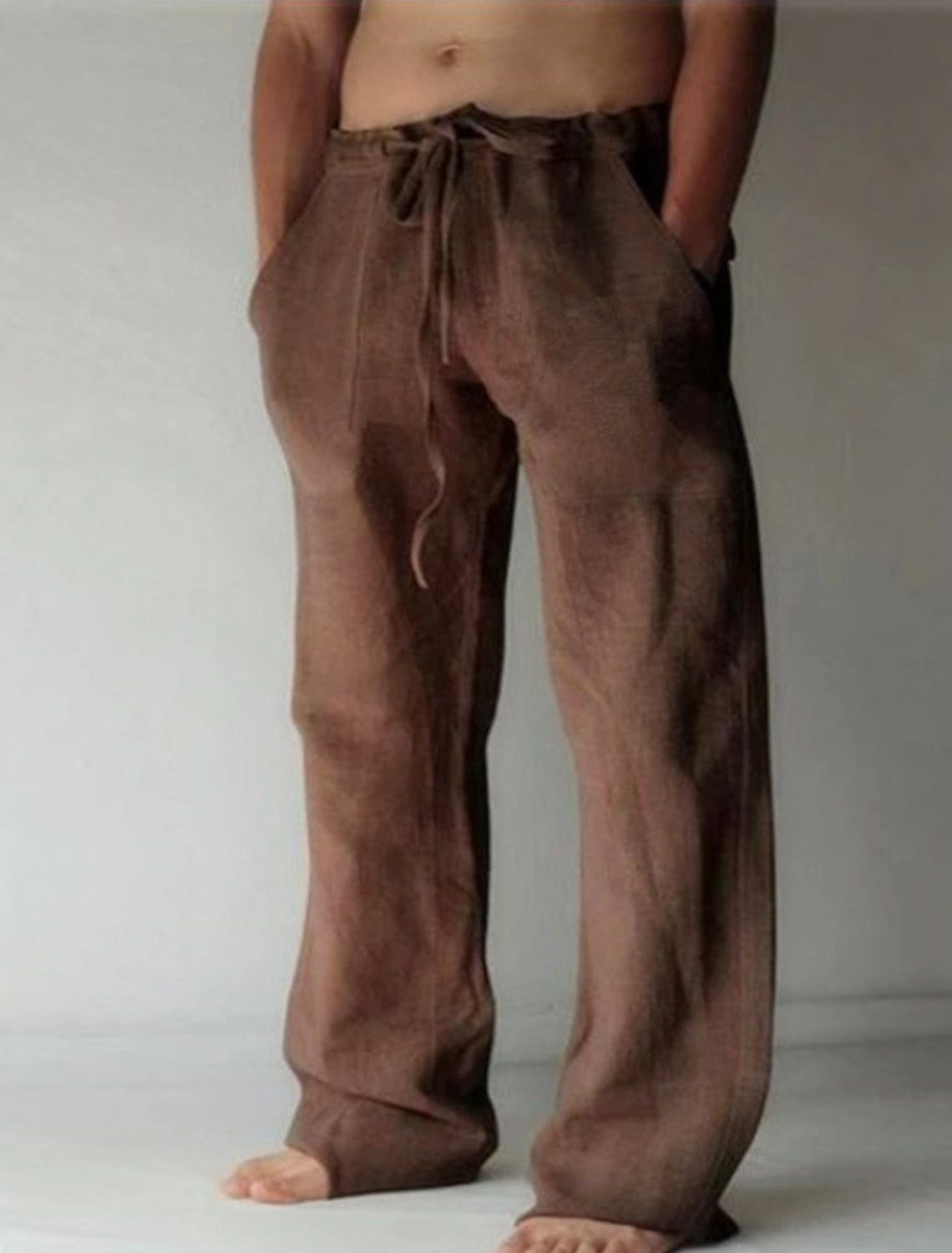Relaxte Fit Leren Broek voor Heren