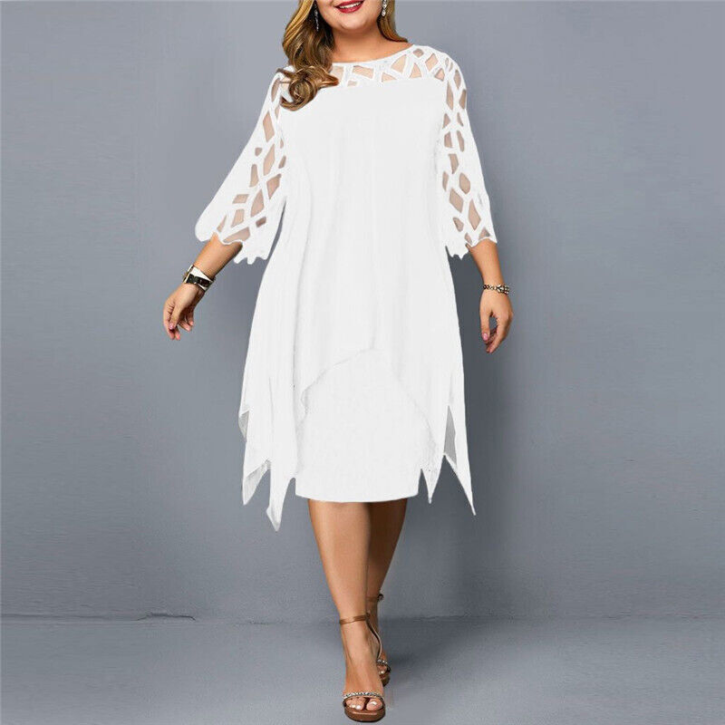 Stijlvolle Midi Jurk voor Vrouwen met Curves  voor dames