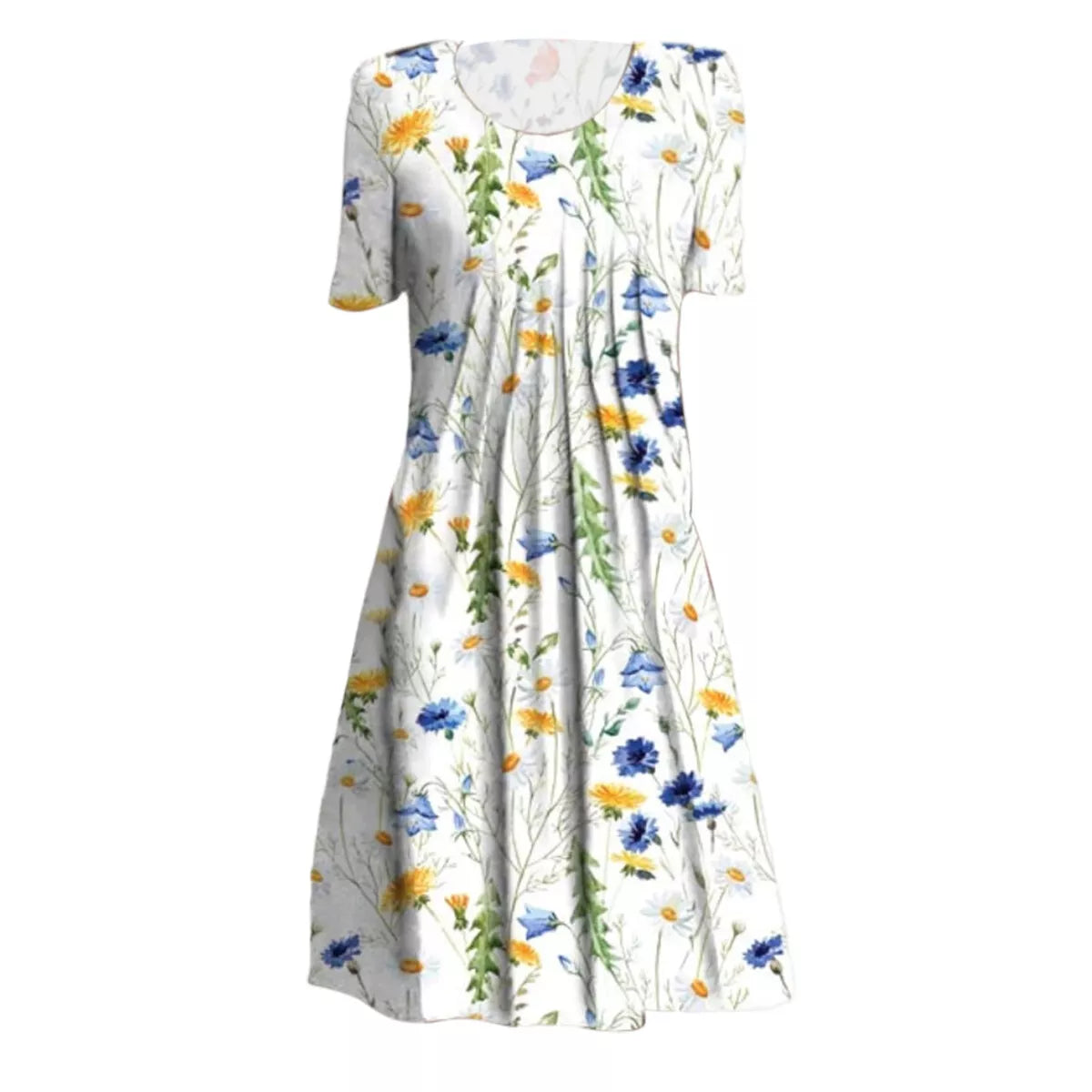 Zomerse Midi Jurk met Bloemenprint voor Dames