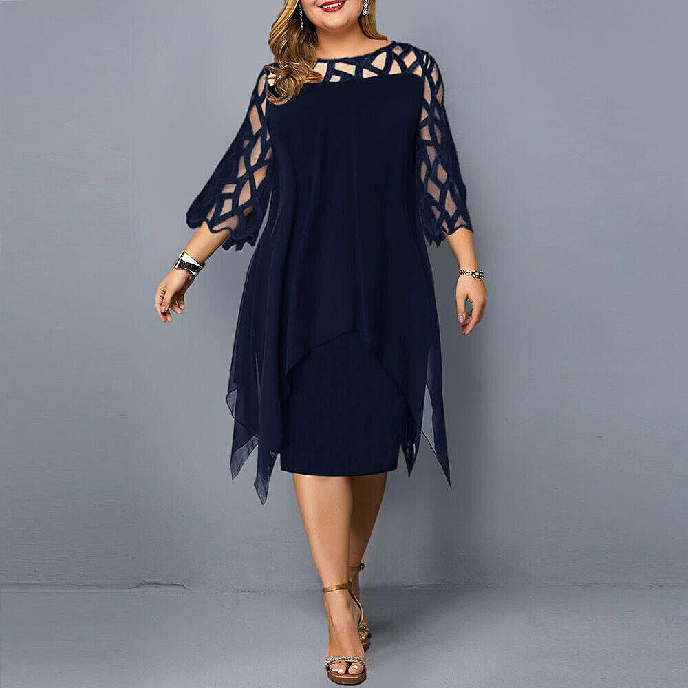 Stijlvolle Oversized Midi Jurk voor Vrouwen