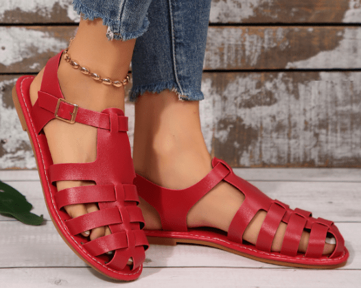 Comfortabele leren sandalen voor dames