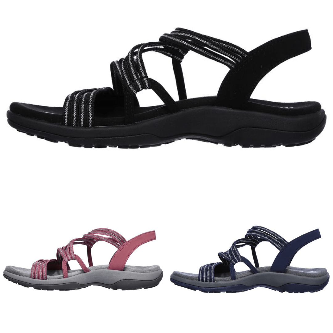Elegante Lederen Orthopedische Sandalen voor Dames