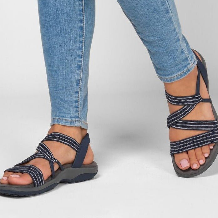 Elegante Lederen Orthopedische Sandalen voor Dames