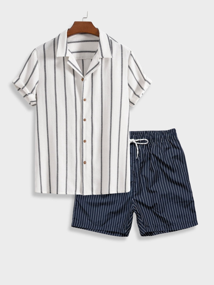 Gestreepte Zomerset met Shorts voor Heren