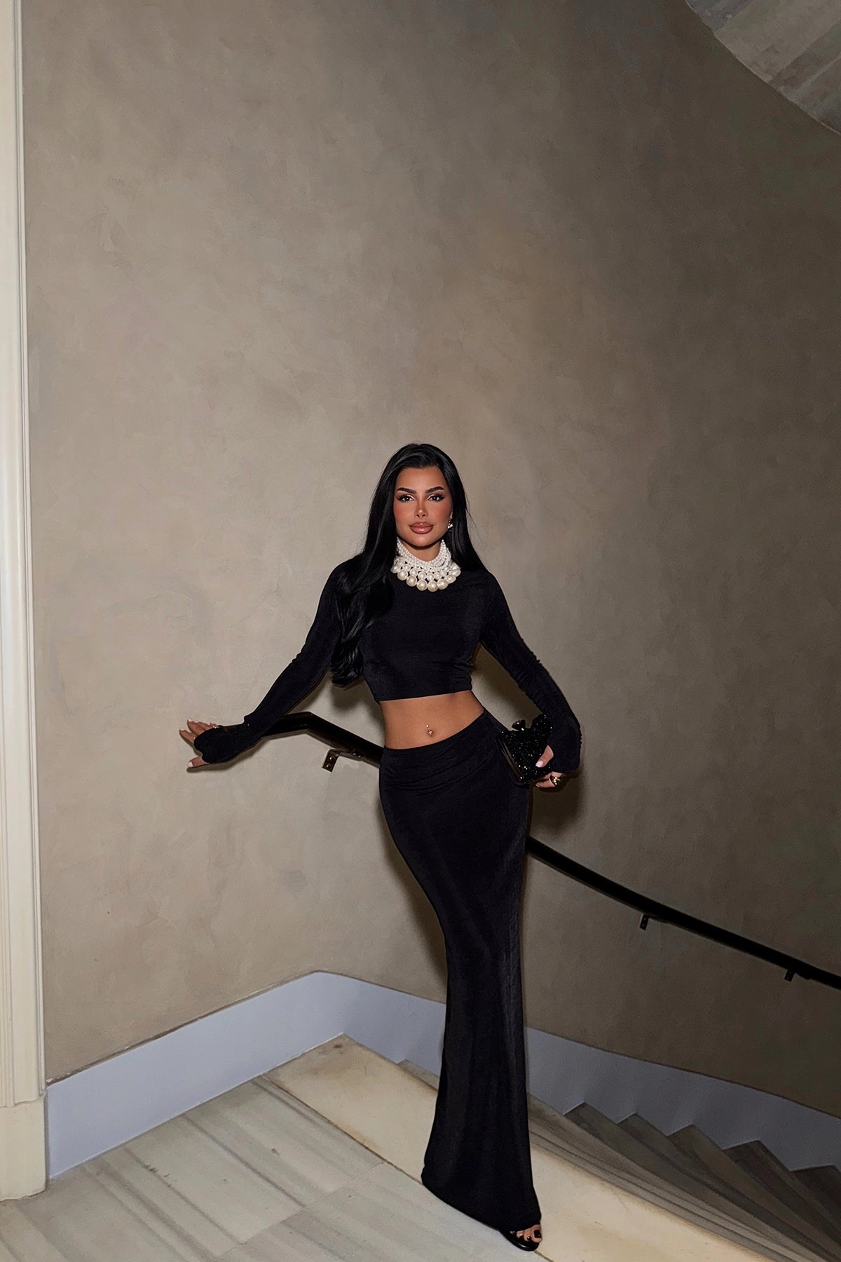 Zwarte Elegant Jumpsuit Rok