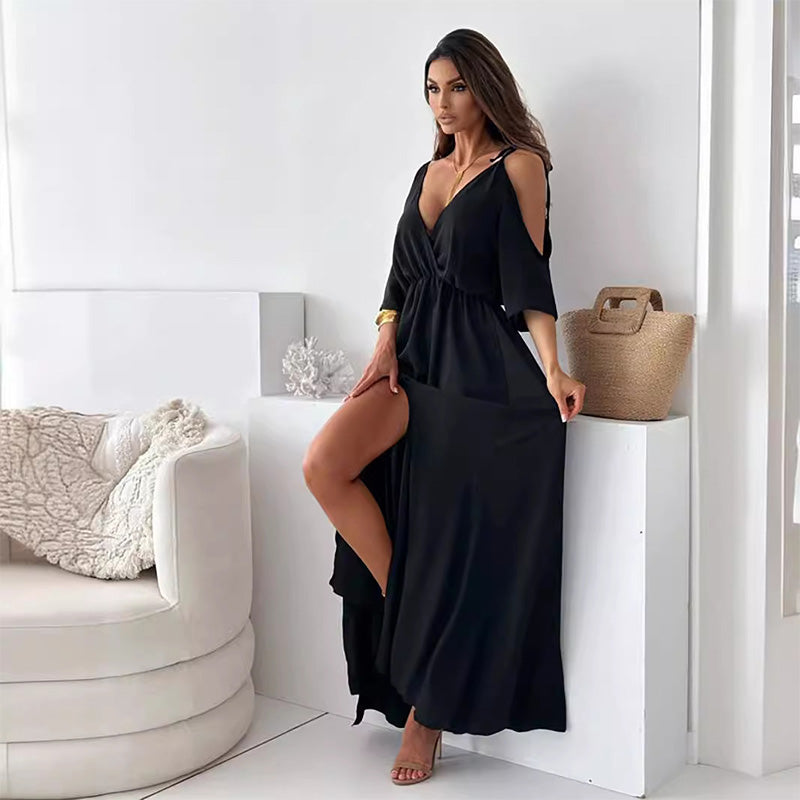 Stijlvolle High-Slit Jurk voor Dames