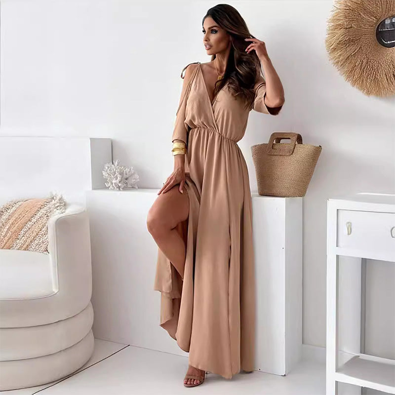 Stijlvolle High-Slit Jurk voor Dames
