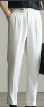 Stijlvolle High Waist Broek voor Heren