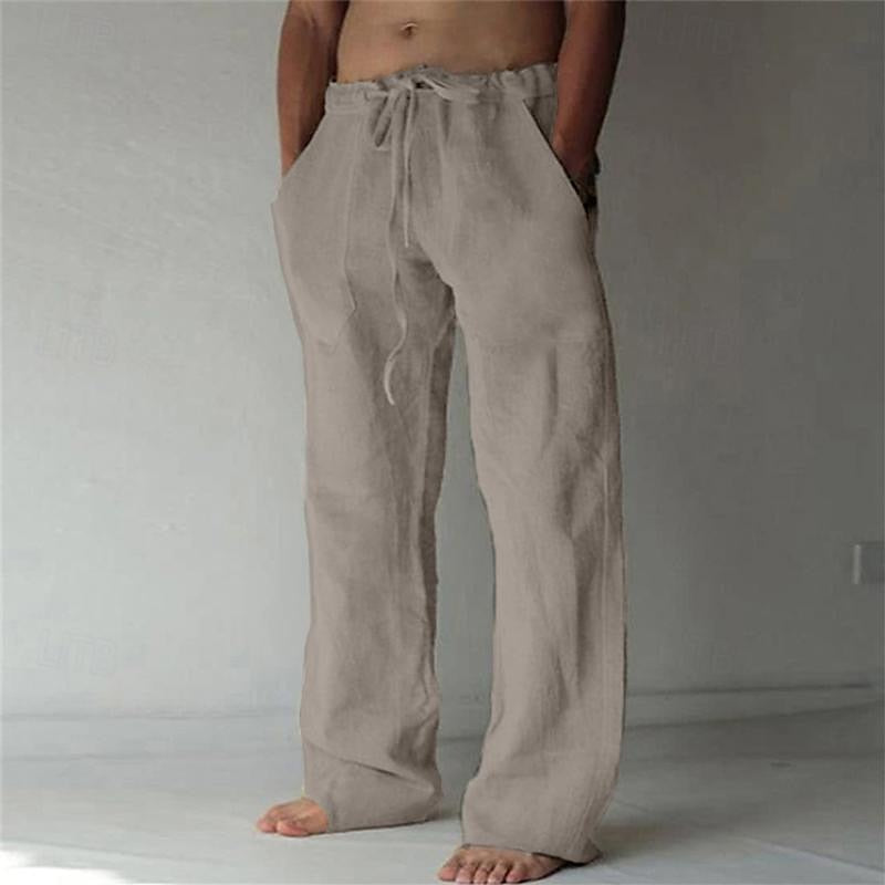 Relaxte Fit Leren Broek voor Heren