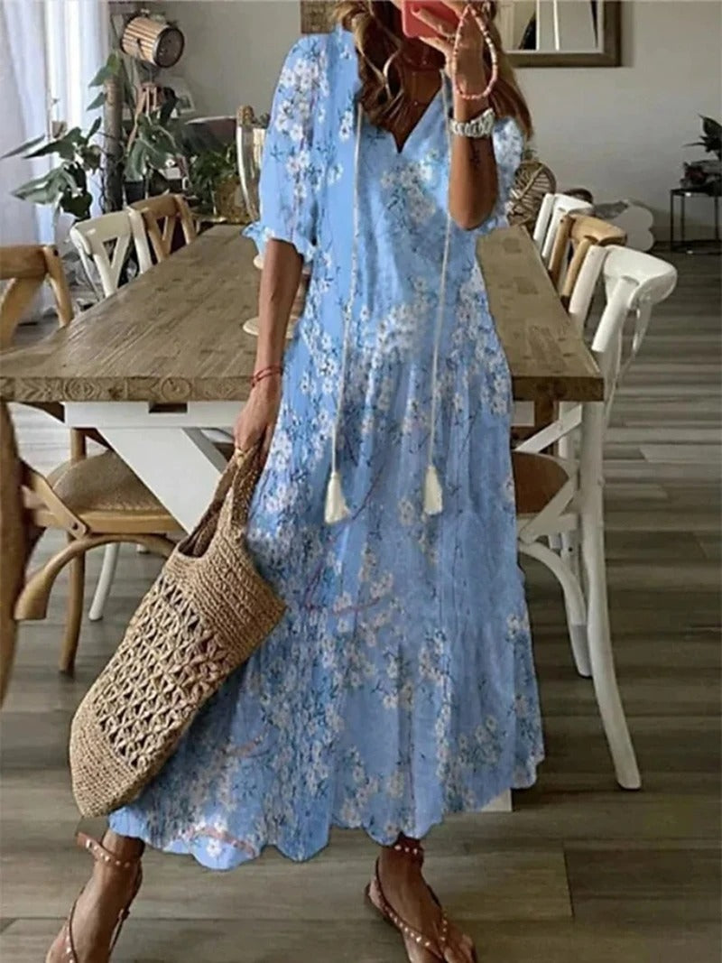 Stijlvolle Jurk met Print – Perfect voor Warme Dagen