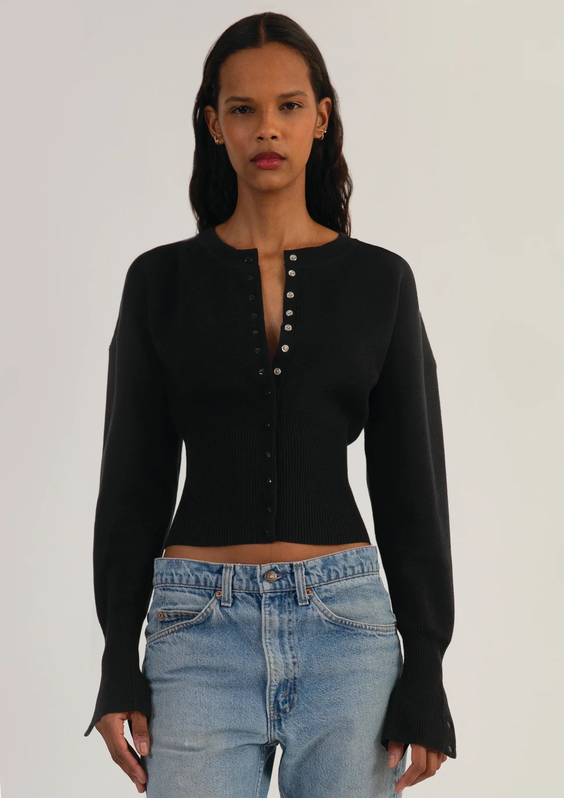 Chic Aria Sculpted Knit Cardigan voor dames