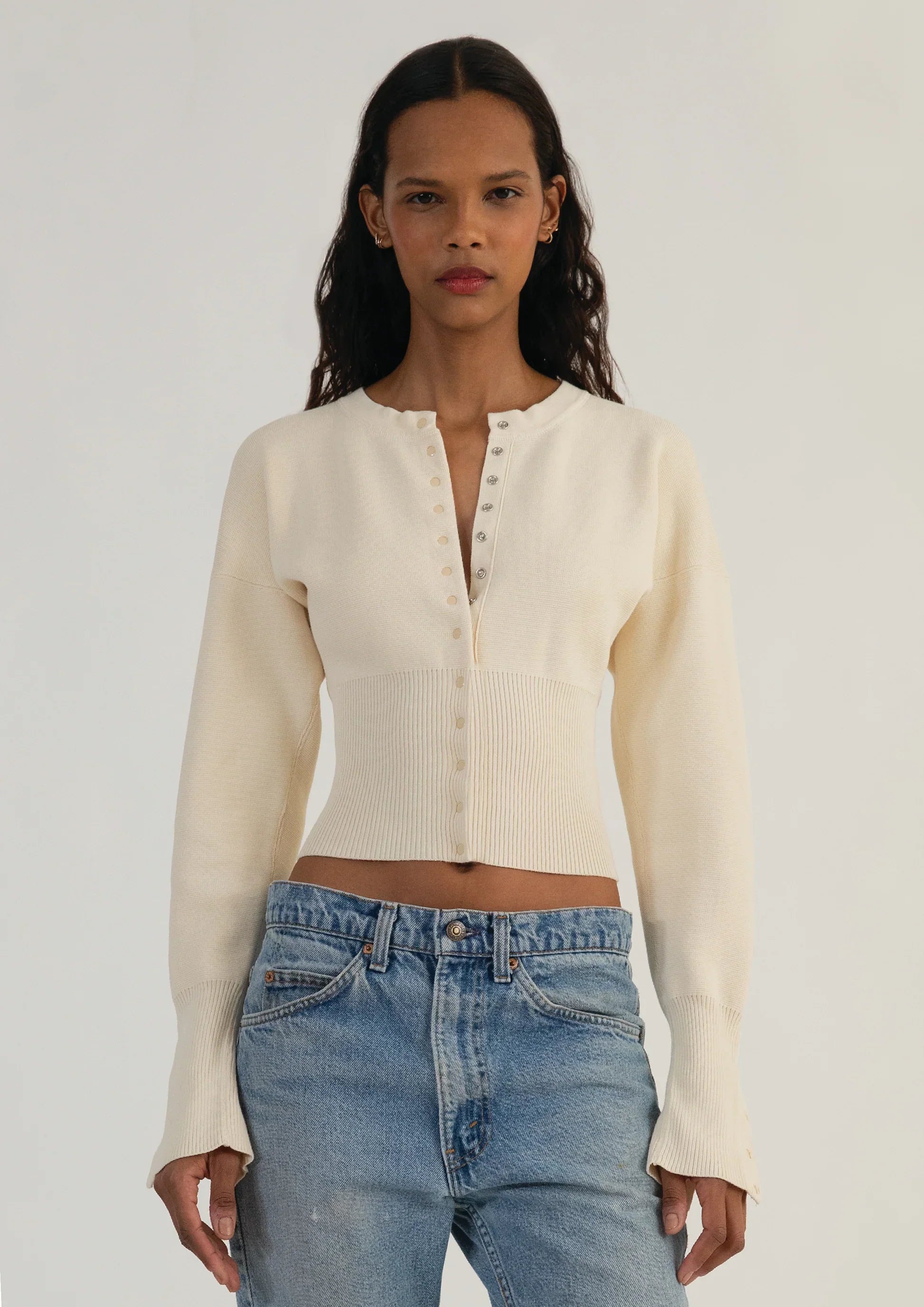 Chic Aria Sculpted Knit Cardigan voor dames
