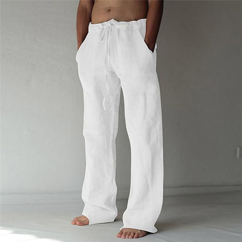 Relaxte Fit Leren Broek voor Heren