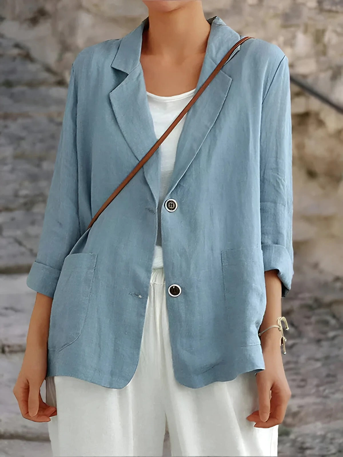 Casual Linnen Blazer voor Dames