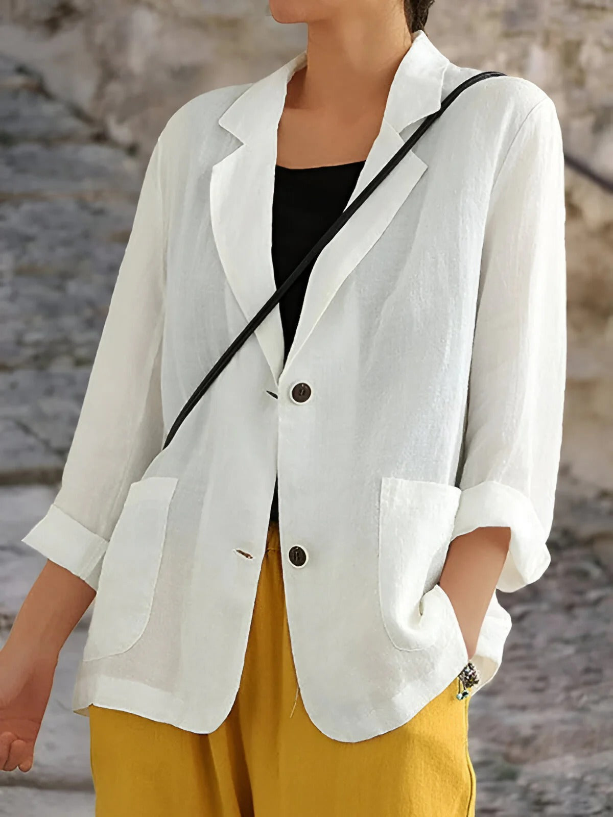 Casual Linnen Blazer voor Dames
