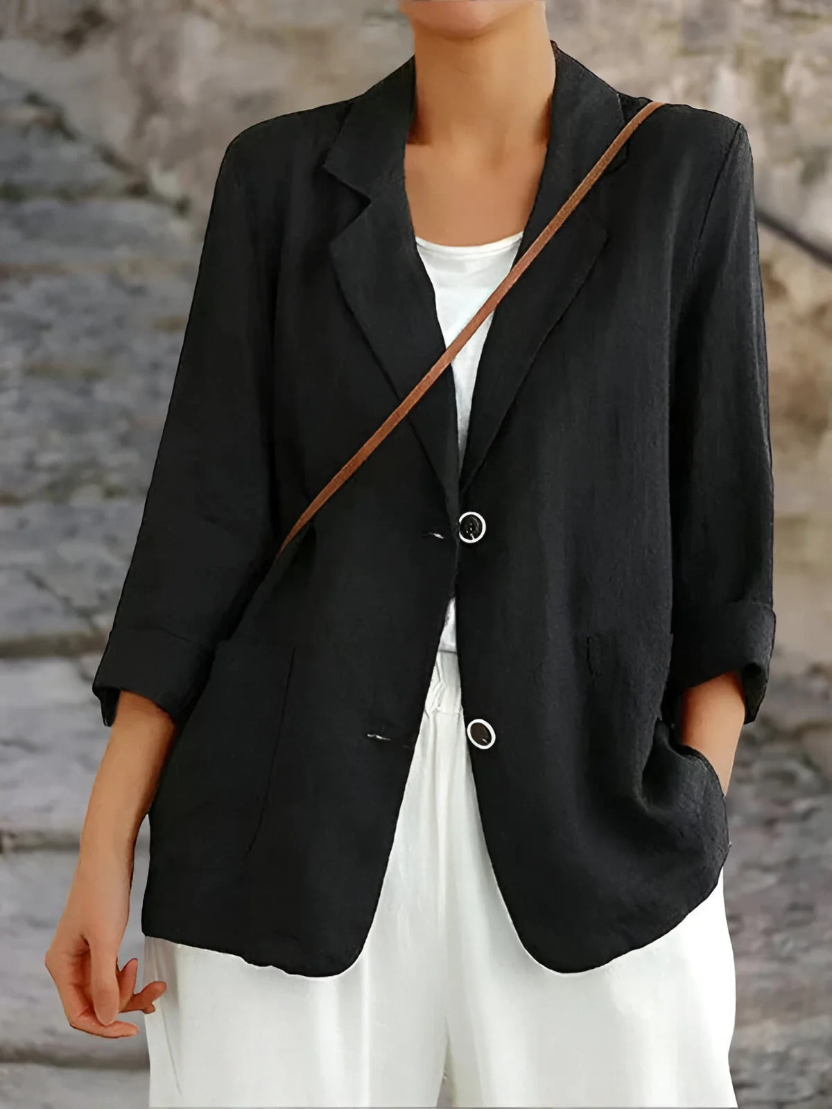Casual Linnen Blazer voor Dames