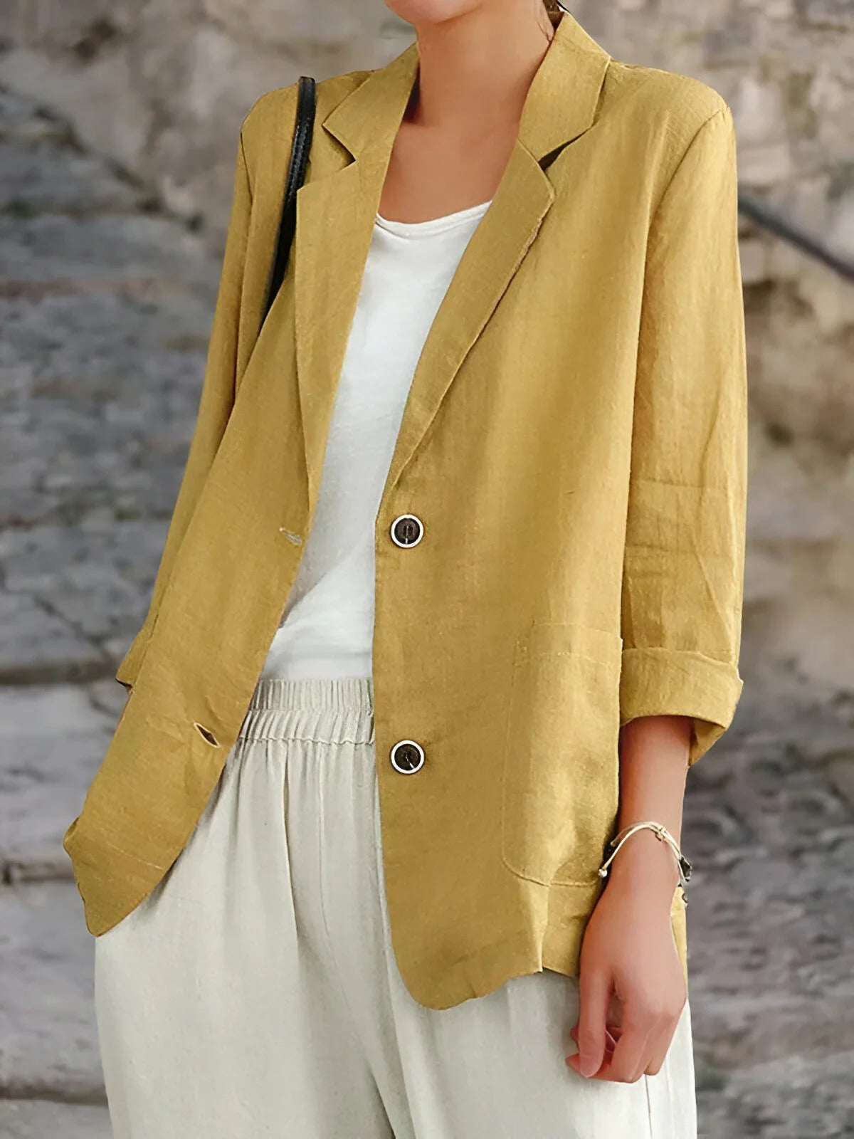 Casual Linnen Blazer voor Dames